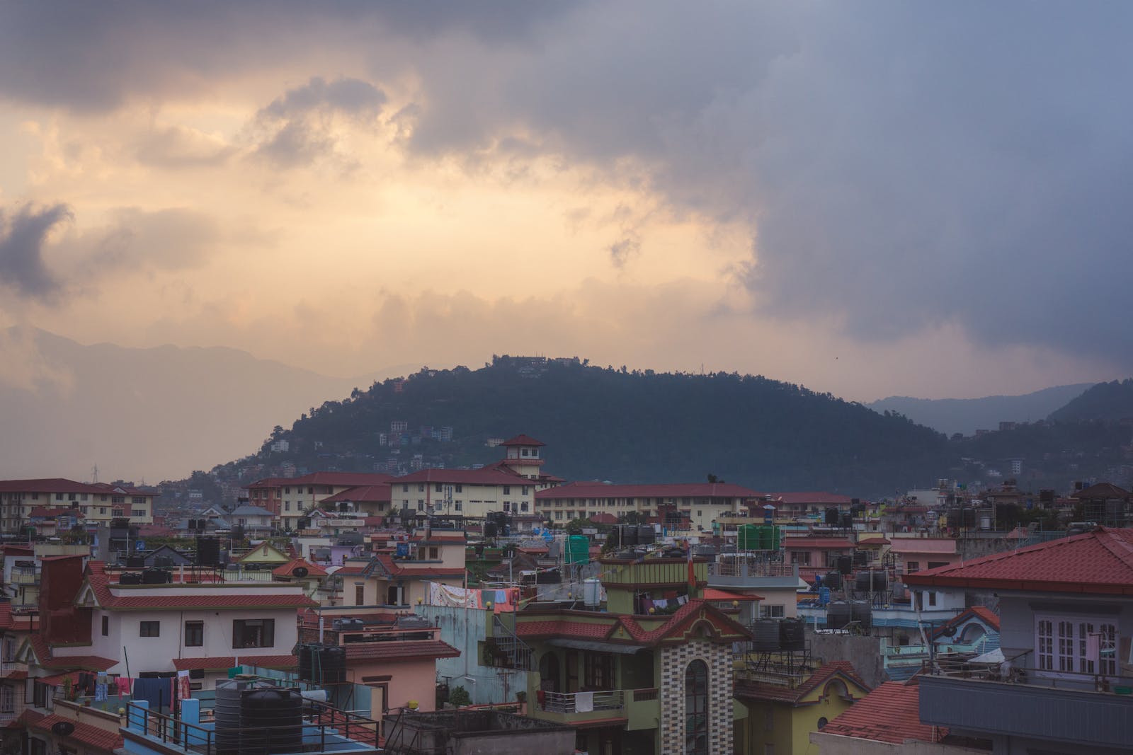 Aerial Photography of City Buildings in Kathmandu, Nepal